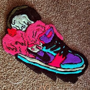 Colorful Abstract Sneaker Rug